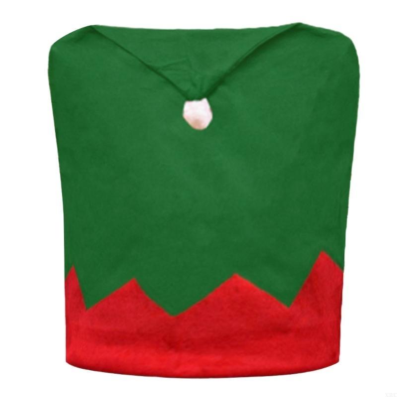 

Chair Cover Christmas Decoration for Home Table Dinner Chair Back Cover Ornament X3UC зелёный