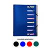 Trieur 8 compartiments 3 rabats + pochette intérieure couleurs assorties- exacompta