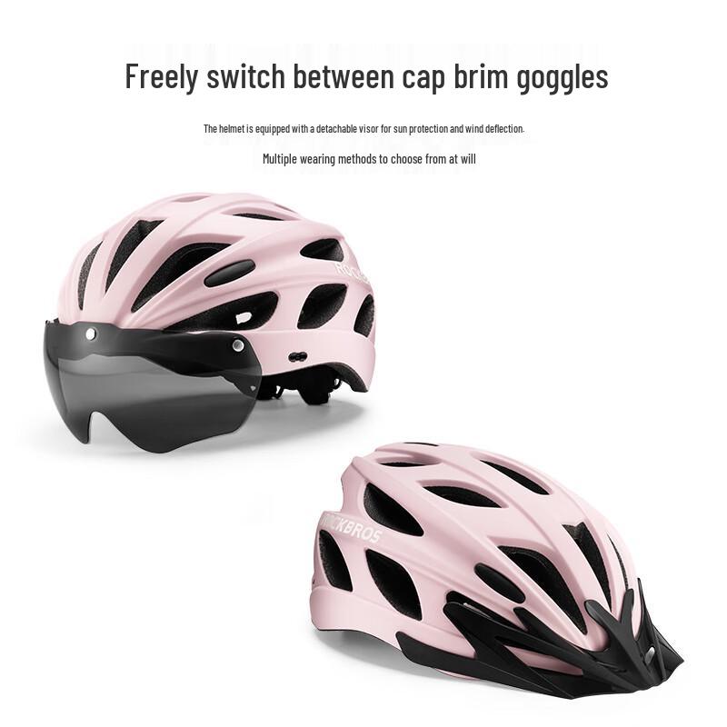 Rockbros Integrated Bicycle Helmet with Goggles