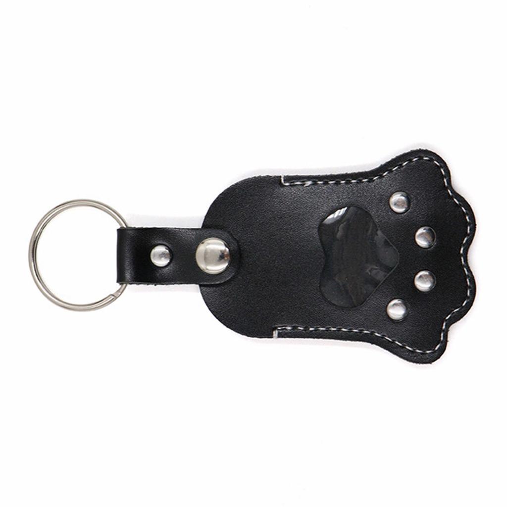 PU Leather Pet Hair Memorial Keychain With Secure Storage Pouch For Cats Dogs Souvenir Personalised Animal Furs Holder