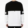 Puma Power Logo Color Block Sport Crew Neck Sweatshirt Men Tops Black 670935-01