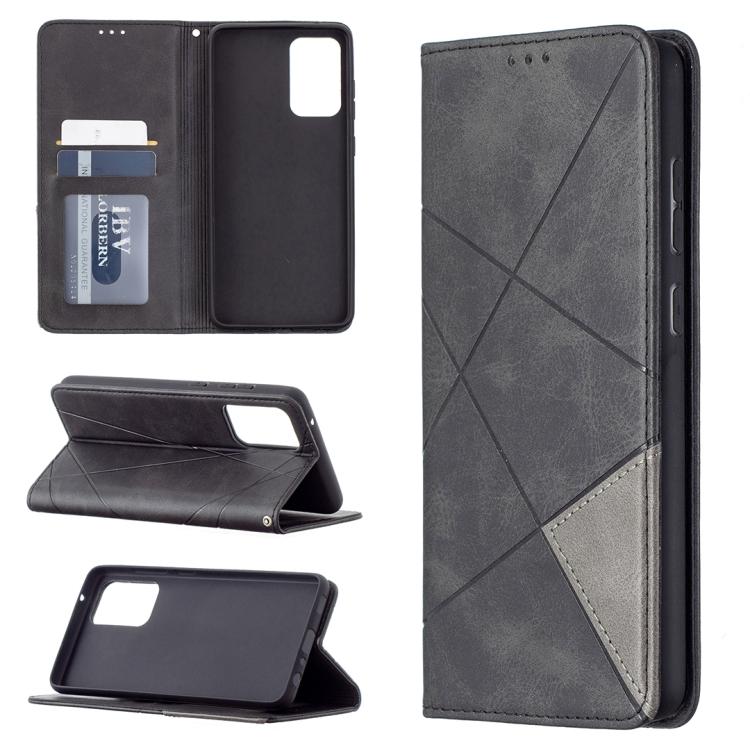 

For Samsung Galaxy A72 5G / 4G Prismatic Invisible Magnetic Horizontal Flip Leather Case with Holder & Card Slots & Photo Frame(Yellow) For Samsung Galaxy A72 5G чорний