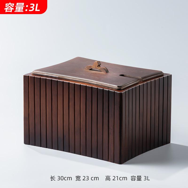 

Bamboo tea residue wastewater bucket household tea table trash can tea set accessories filter drainage bucket