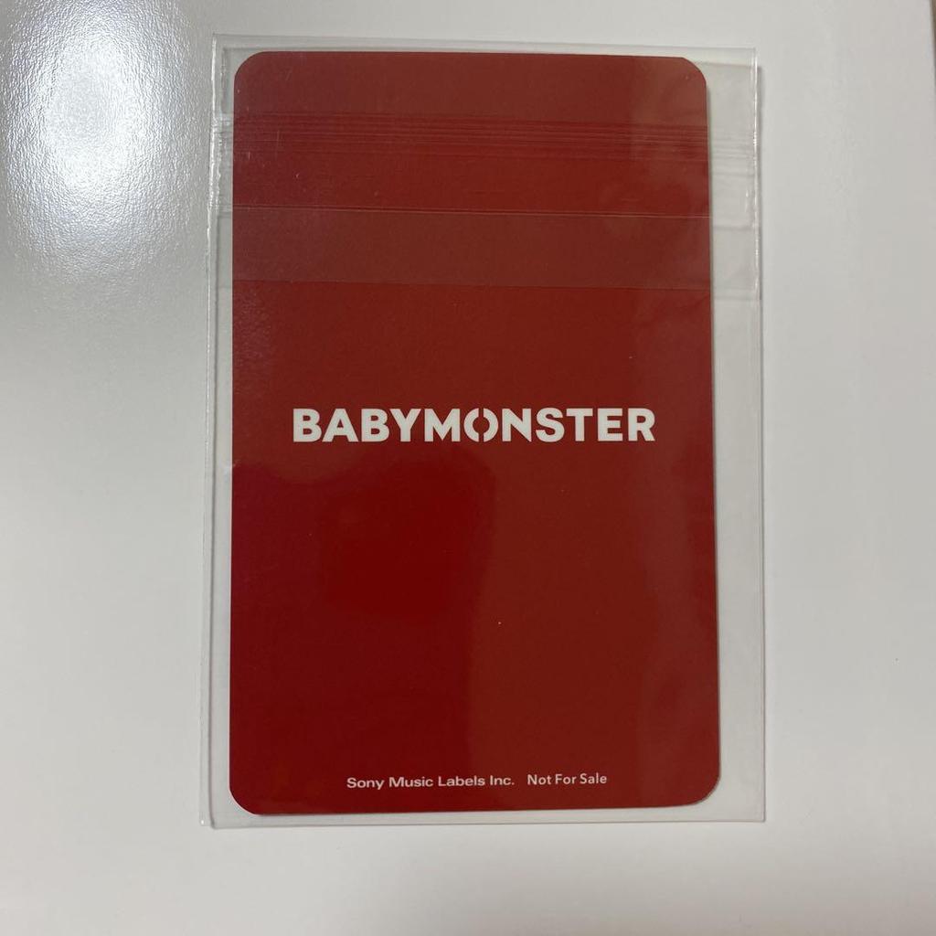 [USED] Babymonster Babymon Release Commemorative Trading Card SonicMyu Rami