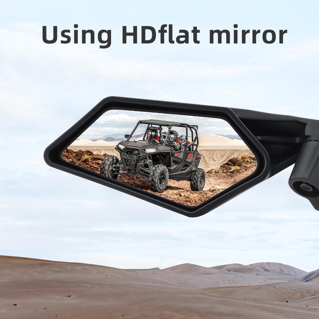 UTV Motorcycle Rearview Mirrors Wide Angle HD Rear View Mirror for CAN-AM BRP UTV MAVERICK X3 2017-2020 Off-road Vehicle Mirror