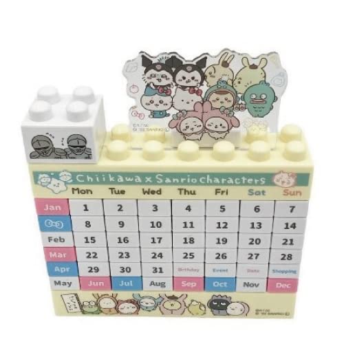 Chiikawa x Sanrio Characters Block Calendar