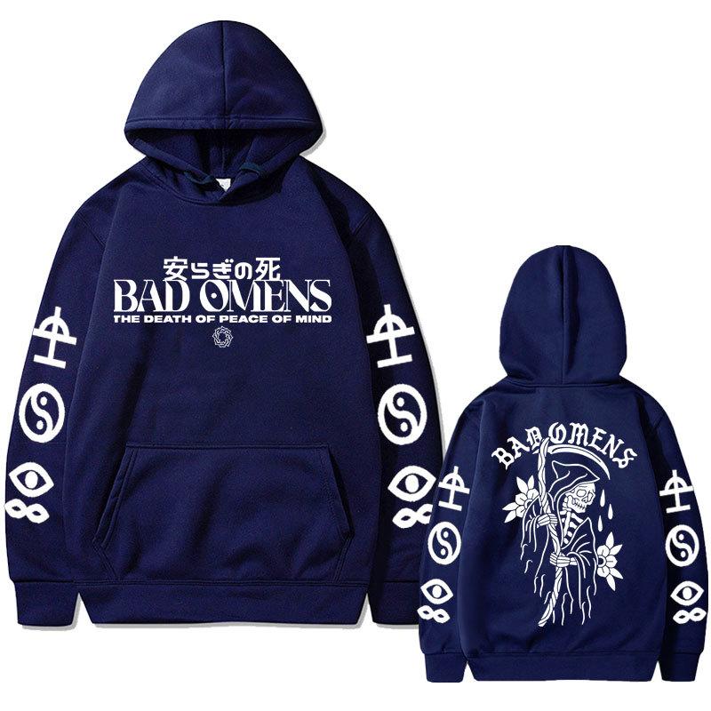 Bad Omens Band Tour American Music Print Hoodie Fashion Long Sleeve Sweatshirts Women Streetwear Pullovers Sudaderas