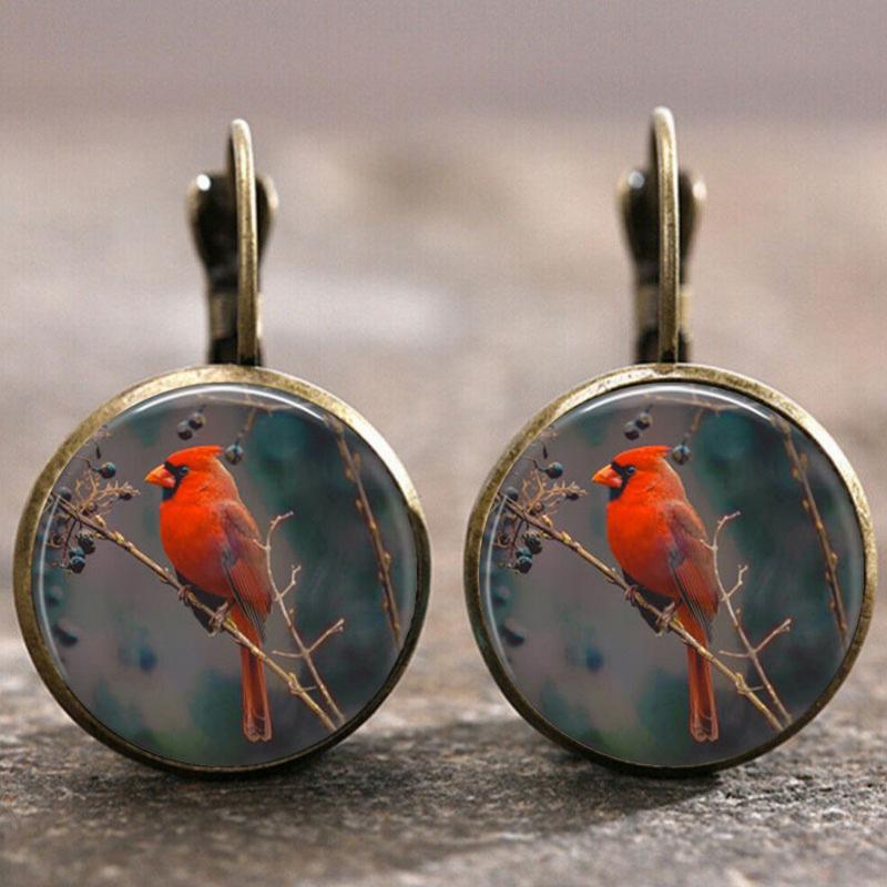 Fashion Earring Y2K Vintage Marigold Time Gem Flower Ear Buckle