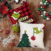 Christmas Pillow Covers 18x18 inch Set of 4 Red Buffalo Plaid