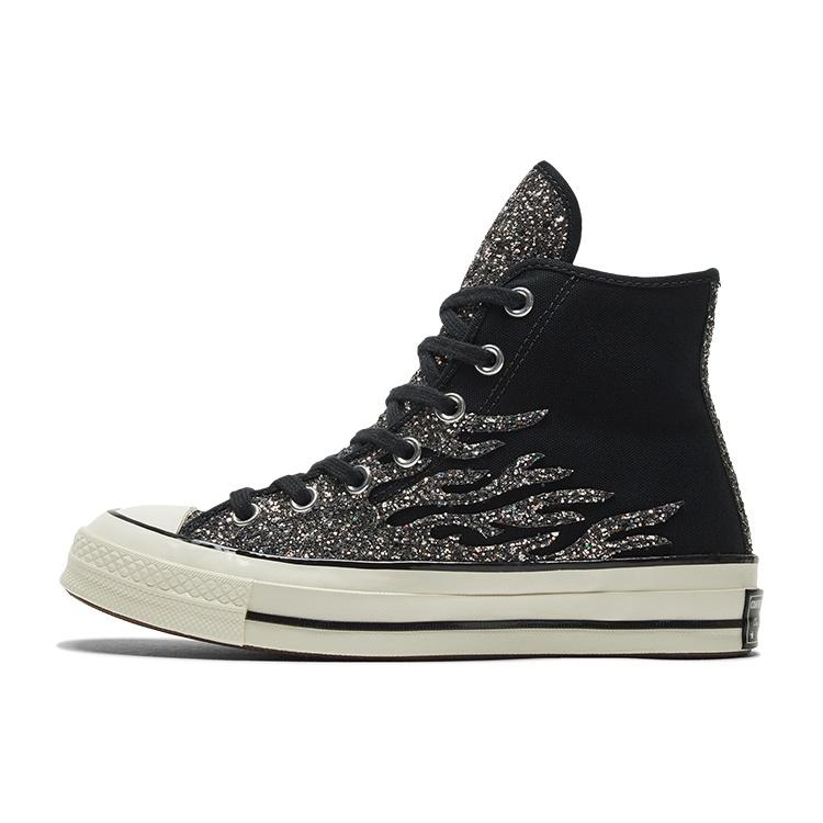 (WMNS) Converse Chuck 70 High Archival Glitter Flame - Black Egret Women s 569387C EU 35