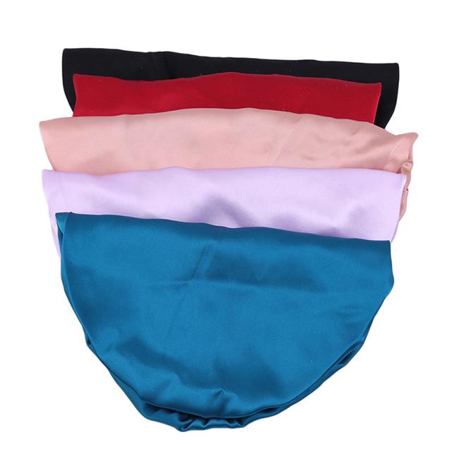 Cappello da Notte in Seta di Gelso Morbido Cappello Lungo per Capelli per Donne Ragazze