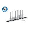 TONE Long Hexagon Socket Set HH406L Drive angle Contents 6 items (with holder) 12.7mm (1/2")