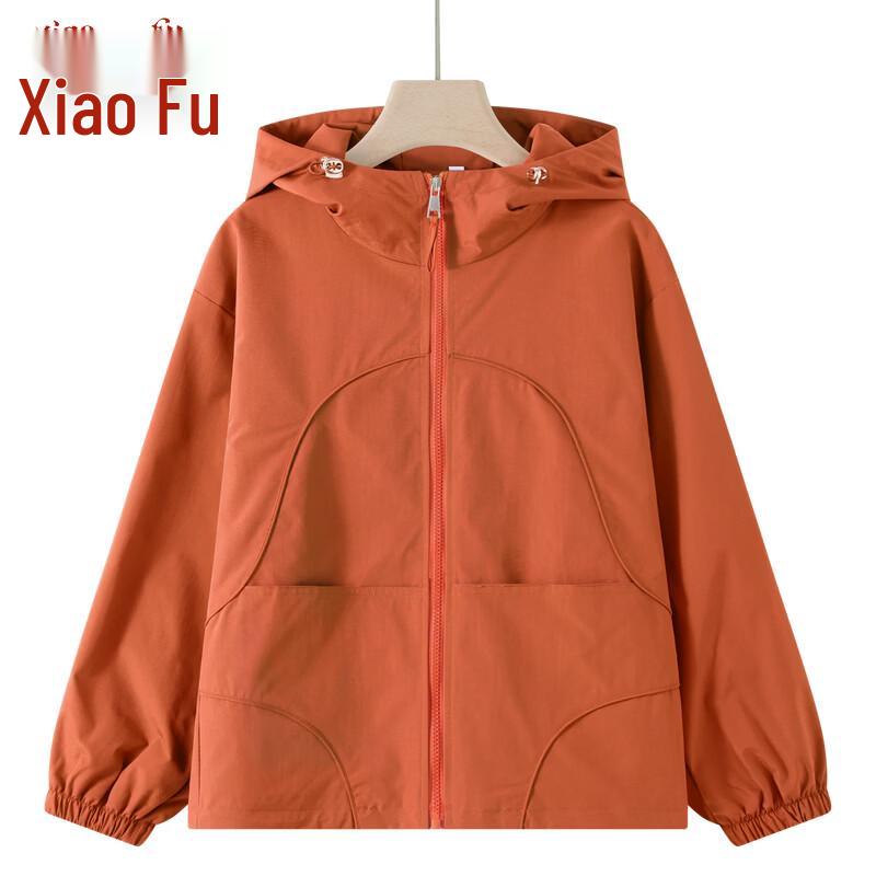 Women s 2026 Spring Casual Hooded Short Jacket XL