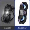 Solar Wireless Demon Eye LED Ambient Light with Suction Cup Mount Vibration Activated Warning Light for Car Triangle Window Decorative Light