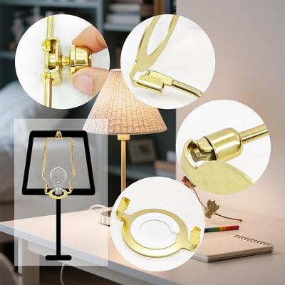 Kit de Lampe Réglable Décoratif Kit de Lyre Support Universel Standard pour Abat-jour Support d'Abat-jour DIY Lampe de Table