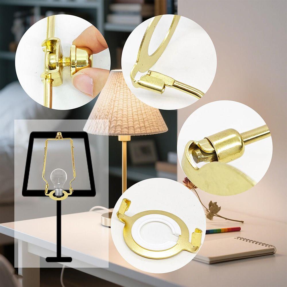Decorative Adjustable Kit Lamps Harp Kit Universal Standard Lamp Shade Holder DIY Shade Bracket Table Lamp