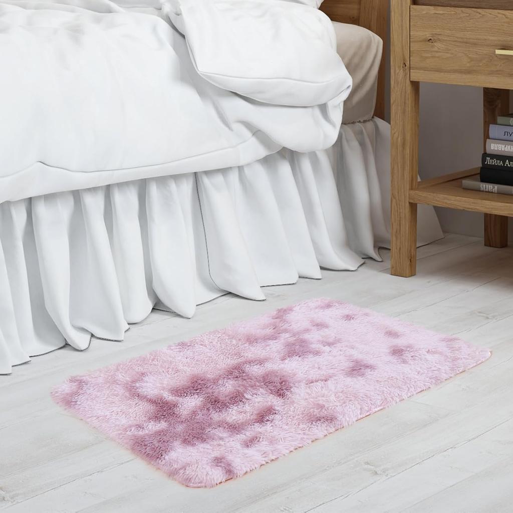 Silk Wool Bedside Rug Living Room Bedroom Baby Room Soft Home Decor Rug Washable Stain Resistant Floor Mat