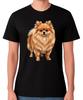 Pomeranian Dog Portrait T-Shirt Fluffy Puppy Lover Gift Unisex Tee