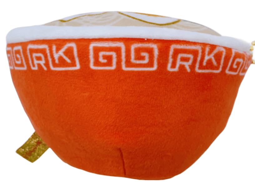 San-X Rilakkuma More! Chinese Series! Hanging Plush Toy, Tonkotsu Ramen (Rilakkuma), Approximately 60mm Tall, MO87501