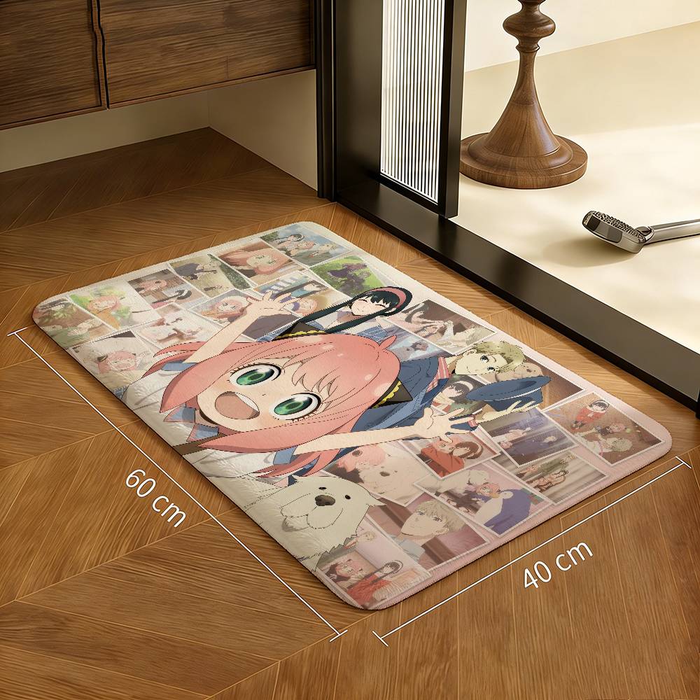 Anime Spy X Family Entrance Door Mat Nordic Style Home Doormat Bathroom-Toilet Mats Bedroom Hotel Decor Mat
