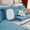 Jacquard Sofa Seat Cover Cushion Strech Warm Seat Covers Solid Color Armchair Slipcover Luxury Thick Couch Covers Pet Kid