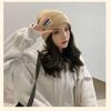 Warm Knitted Hat Elastic Pullover Cap Fashion Knitting Wool Beanie  for Autumn Winter