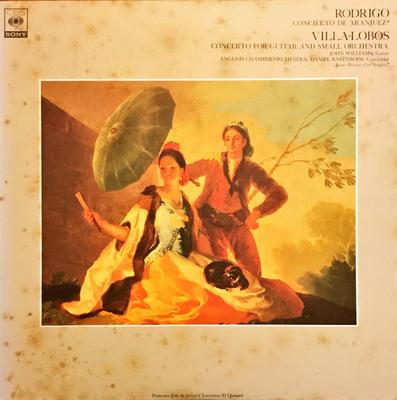 LP Schallplatte RODRIGO VILLALOBOS JOHN WILLIA Rodrigo Concierto De Aranjuez Vi FCCA545 CBSSONY Japan Klassik Gebraucht
