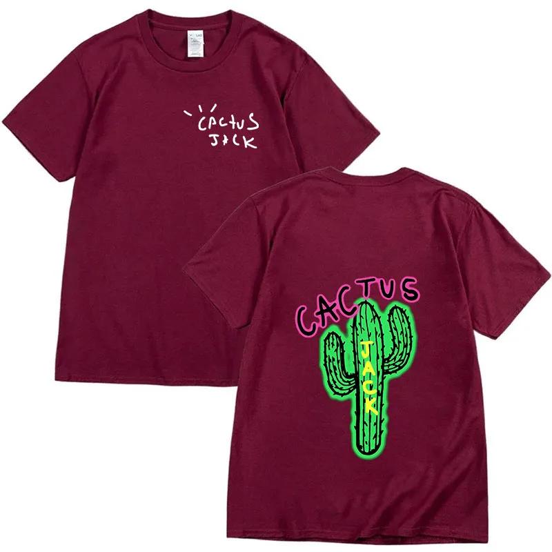 New Luxury Cactus Jack Hip Hop Tshirts Travis 2024 Men's Hip Hop Cotton T-Shirt Streetwear Tee Top