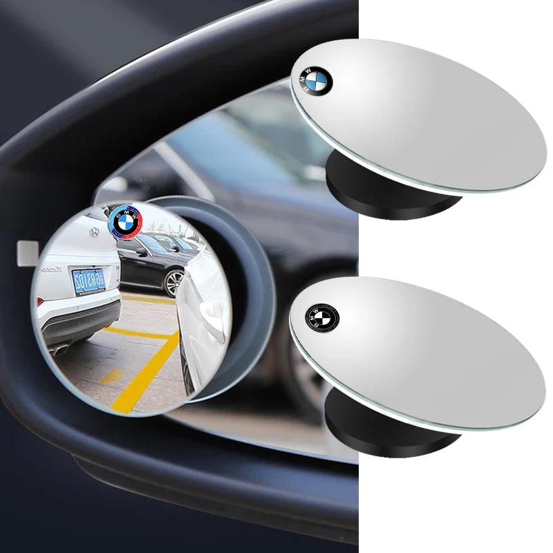 2 Stück Auto Rückspiegel 360° Weitwinkel-Versteller Seiten-Totwinkelspiegel für BMW M E30 E34 E36 E39 E46 E52 E53 E60 E61 E62 E70 E71 E83