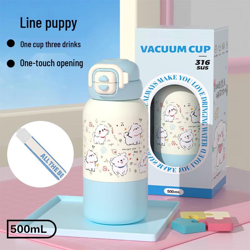 Shengye Cartoon 316 Stainless Steel Dual-Drink Insulated Bottle
