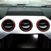 Air Condition Vent Outlet Frame Trim for Ford Mustang 15+ Red Carbon Accessories