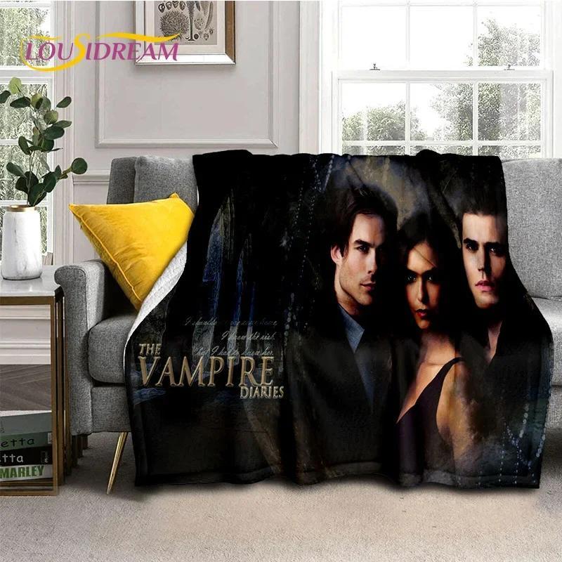 The Vampire Diaries Damon Salvatore Soft Flannel Blanket for Beds Bedroom Sofa Picnic,Throw Blanket for Outdoor Leisure Nap Gift