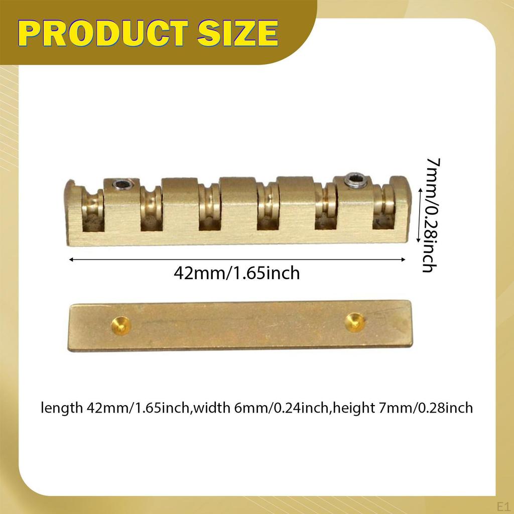 Bass Guitar Nut Parts Lightweight Replacement Heavy Duty Accessories with Wrench Professional