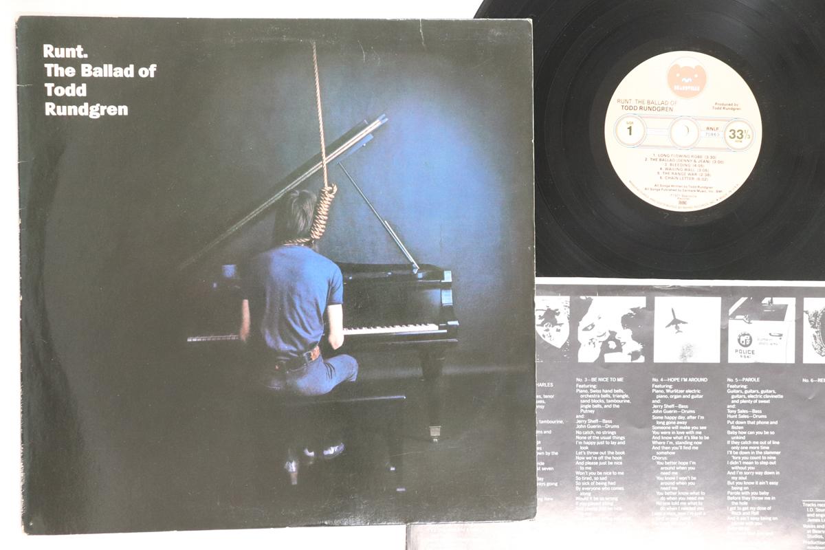 

LP Record TODD RUNDGREN - Runt The Ballad Of Todd Rundgren RNLP70863 RHINO 1987 US Rock Used
