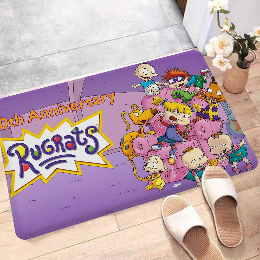 Children Animation R-Rugrats Entrance Door Mat Washable Non-Slip Living Room Sofa Chairs Area Mat Kitchen Welcome Doormat