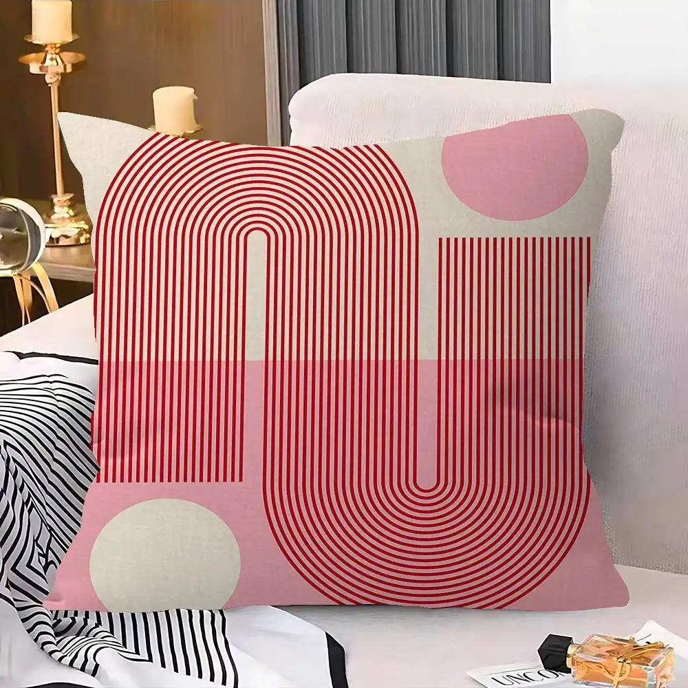 Heimdeko Geometrisches Abstraktes Muster Dekorative Kissenbezüge Muster Kissenbezug Geeignet für Sofa Schlafzimmer Auto Kissenbezug