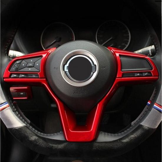 Red Steering Wheel Trim 3pcs For Nissan Altima