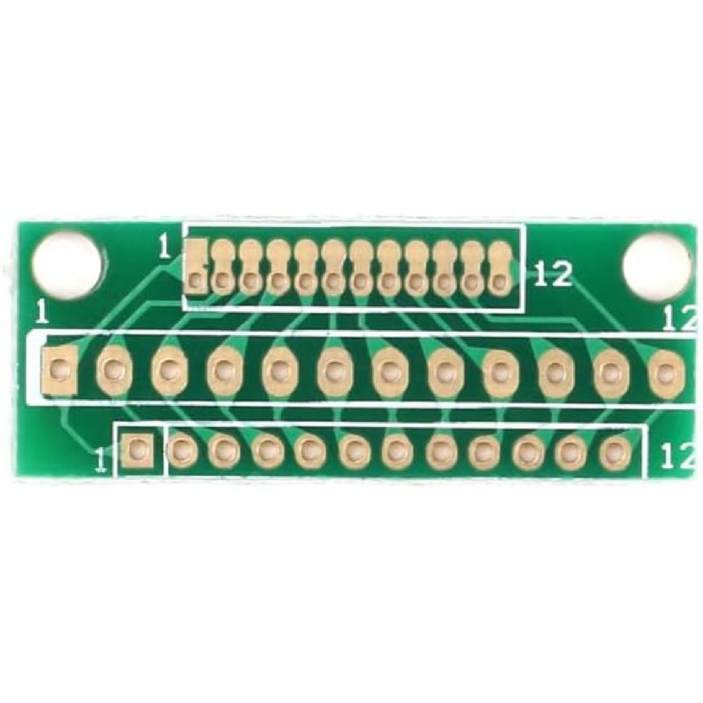 10Pcs Adapter Board for Wireless Module Transfer 1.27MM 2.0MM 2.54MM Spacing 12 Pins 3 Rows 36 Holes