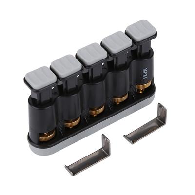 Variable Hand Finger Strength Tension Exerciser Grip Trainer for Piano Guitar (Grey)