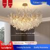 Elegant French Crystal Chandelier: K9 Aluminum Art Lamp for Living, Dining, and Bedroom