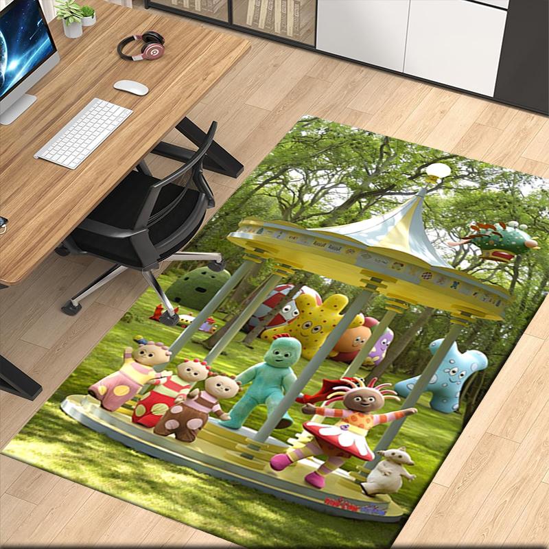 In the Night Garden Printed Carpet, for Office Chair Living Room Bedroom Kitchen Room Decor Gifts.