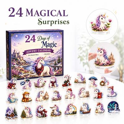 2D Flat Acrylic Hanging Ornament Display Board for Advent Calendar with Days