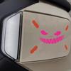 Dämon Smiley Gesicht Wasserdichtes Aufkleber, Langlebiger Vinyl Sticker, Universelles Styling Zubehör für Motorrad, Auto und Elektroroller