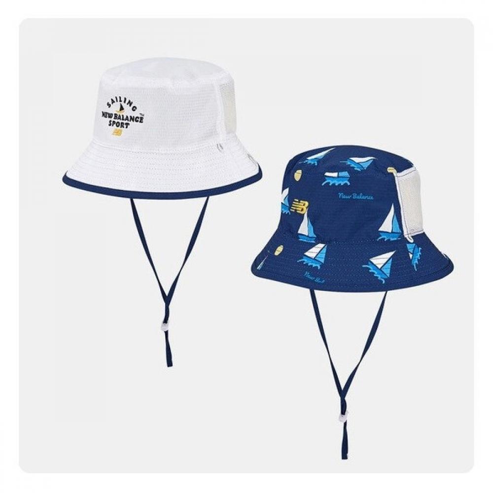 

New Balance Kids Reversible Seersucker Bucket Hat Nk8bes403u Blue (50)Blue/52