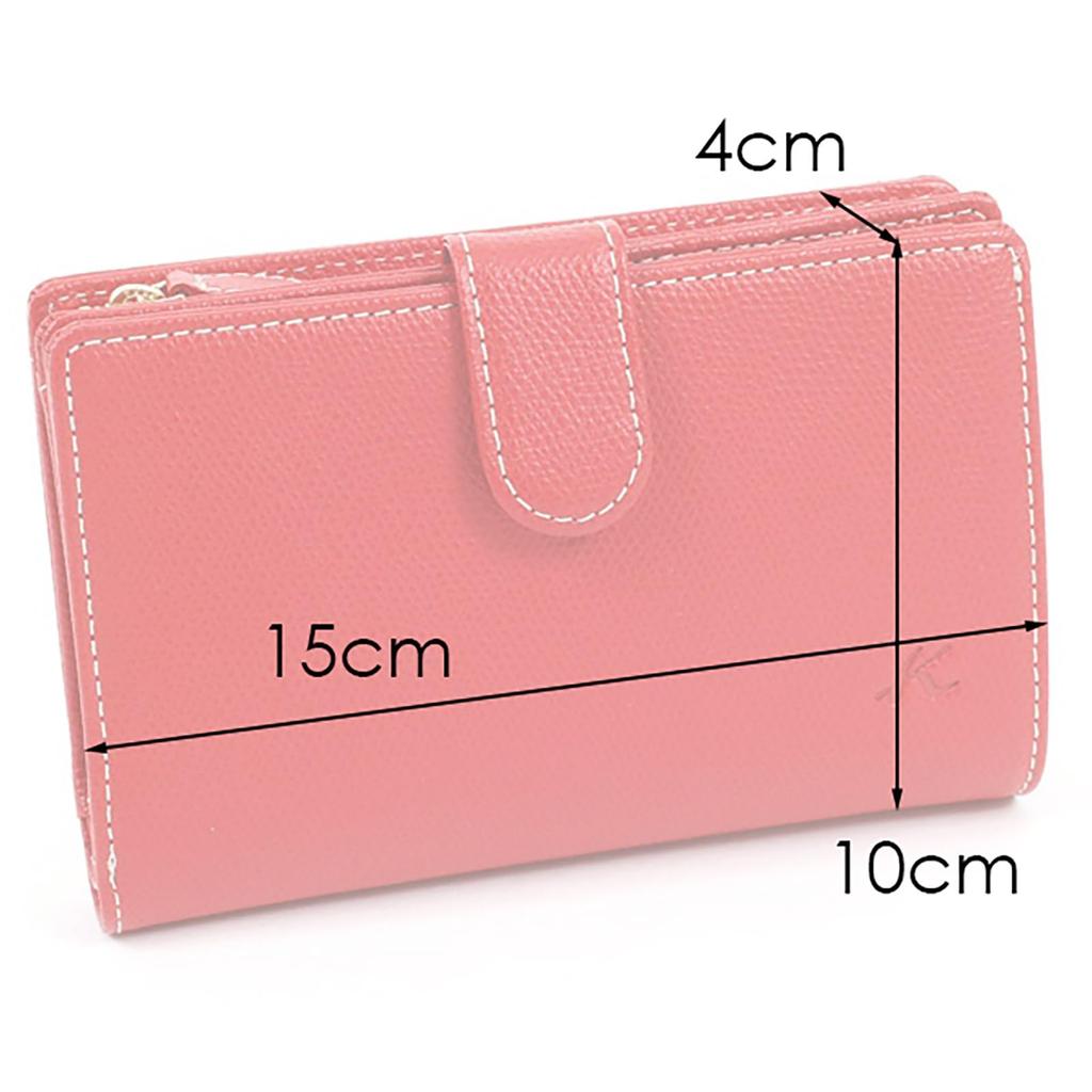 Kitamura PH0451 Bifold Wallet with L-Shaped Zipper and Coin Purse, KhakiIvory Stitching, Green, 33915