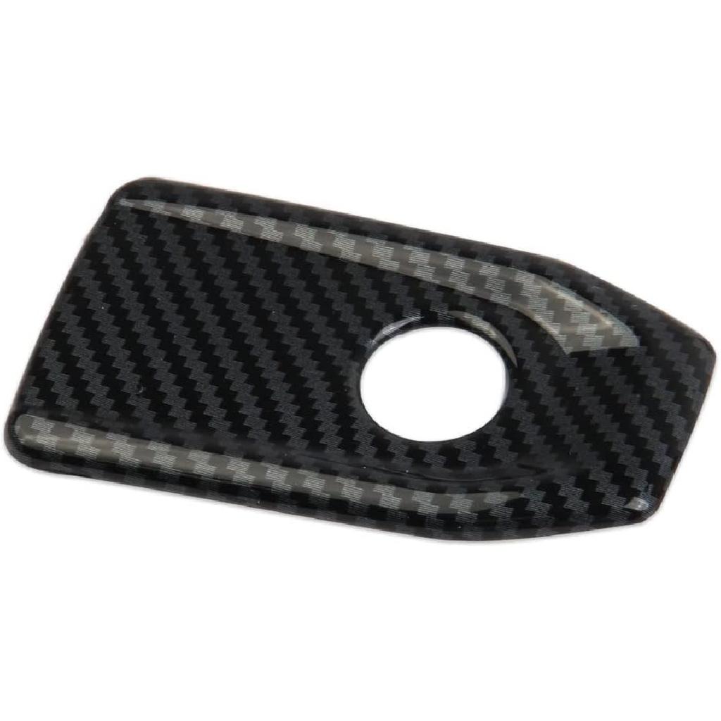 Crosselec Carbon Fiber Glove Box Handle Switch Cover Trim For Jeep Grand Cherokee L 2021-2024 for Grand Cherokee 2022-2024