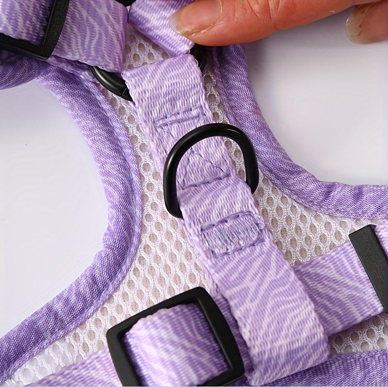 Prodyšný Nastavitelný Pletený Psí Postroj a Vodítko Set-Celoroční Hrudní Vesta s Lisovací Sponou-pro Malá, Střední, Velká Plemena
