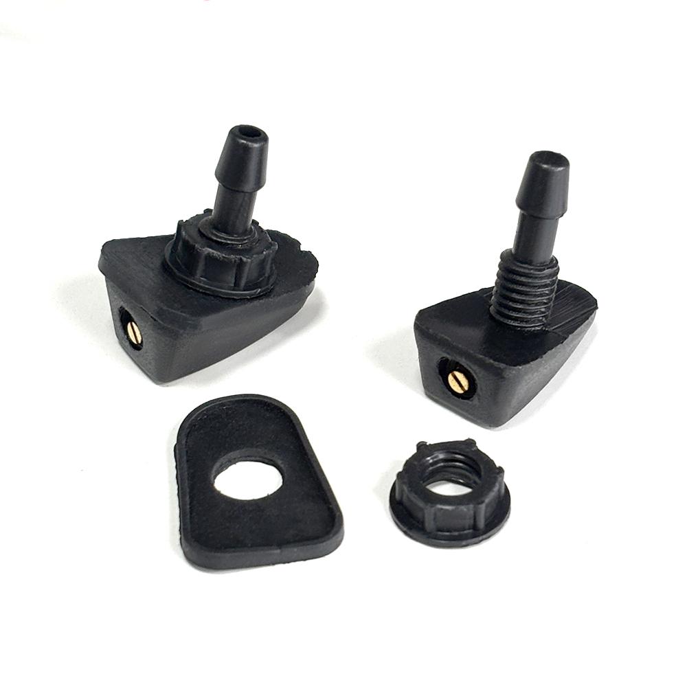 

2 Pcs Car Universal Front Windshield Wiper Nozzle Jet Sprayer Kit Water Fan Spout Cover Washer Outlet Adjustment Kit