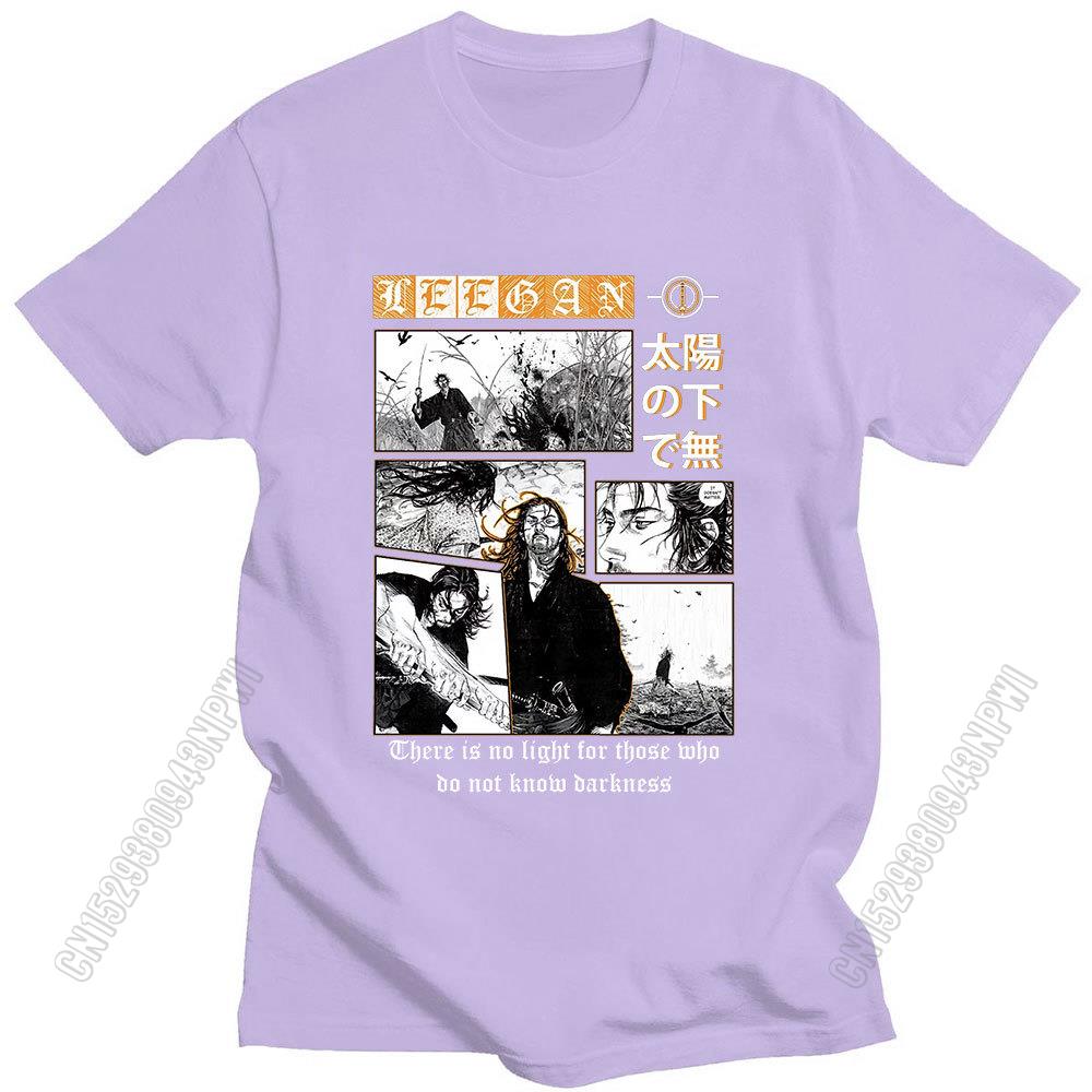 

Vagabond Miyamoto Musashi Sasaki Kojiro Manga Tshirt Men Colored Panel Pure Cotton T Shirt Hip Hop Birthday Gift Streetwear 4XL