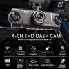 4-Channel 360 Degree Dash Cam For Cars WIFI APP Car DVR 1080P 4 Camera Lens Video Driver Recorder Rear View Camera for Vechile